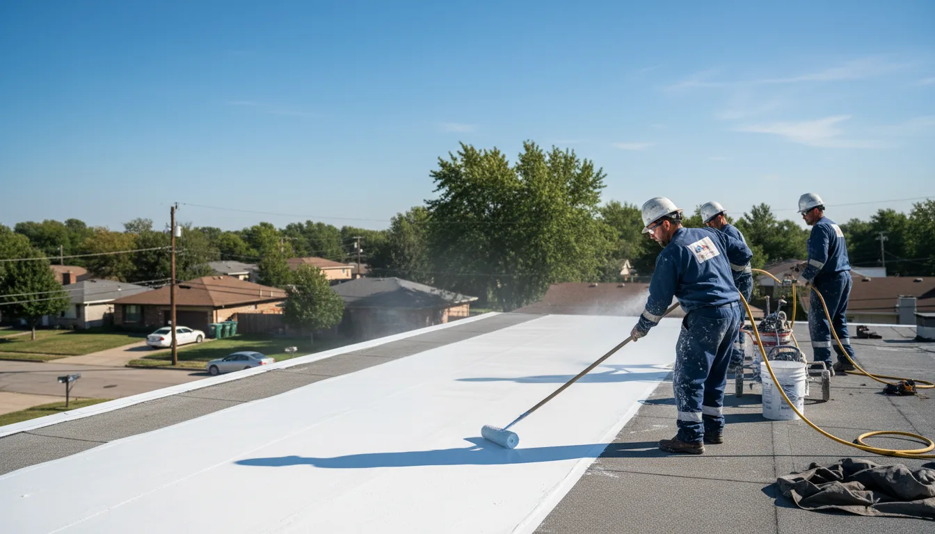 Commercial roof coating in Powderly, KY near me